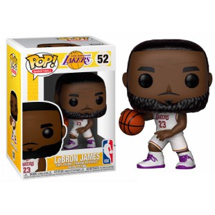 FUNKO - POP figure NBA Lakers Lebron James White Uniform 