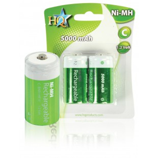 HQ batteries NIMH C 1.2V 5000MAH rechargeables