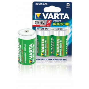 BATTERIES R20 POWER PLAY RECHARGEABLE VARTA