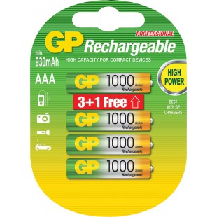 GP Ni-MH rechargeable AAA micro penlite battery 1.2 V 1000 mAh