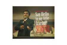 SD TOYS - Scarface Say Hello affiche en verre 