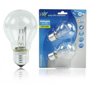 AMPOULE A55 HALOGENE ECO E27 70W HQ