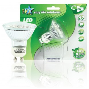HQ ampoule LED MR16 GU10 20 LED blanc chaud 