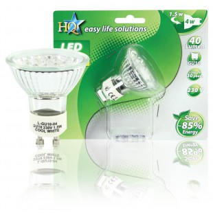 HQ ampoule LED MR16 GU10 20 LED blanc froid
