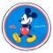 CERDA - Serviette de plage ronde en microfibre Disney Mickey 