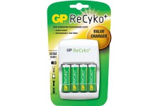 GP Recyko chargeur avec 4 batteries 2100 MAH