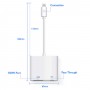 Alpexe Adaptateur AV numérique 8 broches pour câble Lightning vers HDMI COMPATIBLE pour Apple 