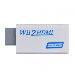 Alpexe Adaptateur convertisseur hdmi Full HD HDMI 1080 P avec sortie Audio 3.5mm pour câble Wii 2