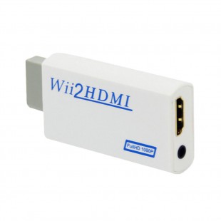 Alpexe Wii vers HDMI Convertisseur 1080P Adaptateur Sortie Audio vidéo 3.5mm Full HD 1080P