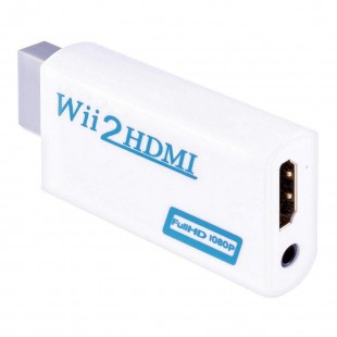 Alpexe Wii vers HDMI Signal vidéo Convertisseur Adaptateur Full HD 1080p avec Audio Sortie jack 3,5 mm pour Nintendo WII Wii HDM