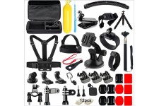 Alpexe Kit d'accessoires de caméra Mobile pour Gopro pour Go Pro héros 5 4 3 Action Camera Accessoires Kits pour xiaomi yi xiao