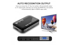 Alpexe Lecteur multimédia HDMI, Numérique 1080p Full HD Ultra HDMI Pour Lecteurs -MKV / RM- HDD USB Noir
