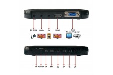 Alpexe Mini HD1080p H.264 MKV HDD HDMI lecteur multimédia Center USB OTG SD AV TV AVI RMVB RM HDDM3R