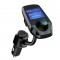 Alpexe Chargeur de Voiture Ports USB et 3.5mm Audio Port Ecran de 1,44" Transmetteur FM