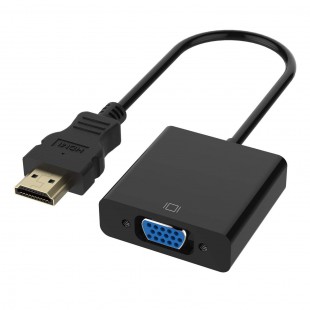 Alpexe HDMI vers VGA 1080P Mâle à Femelle Câble Adaptateur Convertisseur pour Chromebook, Ordinateur Portable, PC, Raspberry Pi,