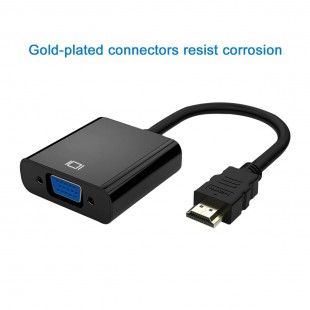 Alpexe Adaptateur HDMI vers VGA – Noir
