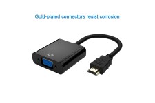 Alpexe Adaptateur HDMI vers VGA – Noir