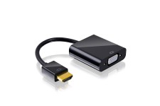 Alpexe Adaptateur HDMI vers VGA 1080P Convertisseur Compatible avec PC, TV Box, HDTV, Ultrabook, Xbox Noir