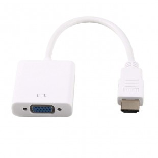 Alpexe Adaptateur HDMI vers VGA – Blanc