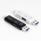 Alpexe Lecteur de Carte USB, Type C Carte SD/Micro SD USB 3.0 Adaptateur OTG pour SDHC, SD, TF, SDHC, SDXC, MMC, RS-MMC, Micro S