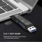 Alpexe Lecteur de carte Usb 3.1 haute vitesse SD TF Micro SD Type C USB C mémoire OTG