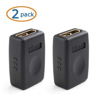 Lot de 2 : Alpexe 2 Pack Coupleur HDMI - Prend en Charge 3D et Résolution 4K