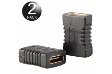 Alpexe Lot de 2 HDMI Femelle vers connecteur Femelle Adaptateur Extender, 4 K/3d/Full HD 1080p