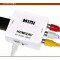 Alpexe HDMI vers RCA HDMI vers AV Convertisseur Composite CVBS Vidéo Audio Adaptateur