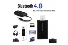 Alpexe 2 en 1 USB Bluetooth Musique Stéréo Adaptateur Récepteur Audio Dongle Haut-Parleur pour Ordinateur Portable TV PC MP3 