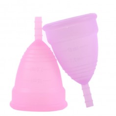 Alpexe Lot de 2 Cups Menstruelles Silicone Médical - Flux important ou post-accouchement - (Grande Taille)