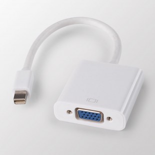 Alpexe Pour MacBook Air Pro iMac Mac Mini Thunderbolt Mini DisplayPort Adaptateur Cable Mini DP vers VGA 1080p 