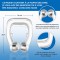 Alpexe Silicone Magnetic Protection Anti-ronflement Aide à Lutter Contre Le ronflement, apnée du Sommeil, dilatateur Nasal