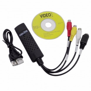 Alpexe Enregistreur Convertisseur de Vidéo / Audio USB 2.0 VHS - Adaptateur Vidéo pour La Numérisation des Vidéos Analogiques po
