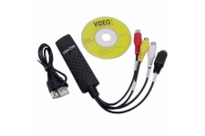 Alpexe Enregistreur Convertisseur de Vidéo / Audio USB 2.0 VHS - Adaptateur Vidéo pour La Numérisation des Vidéos Analogiques po