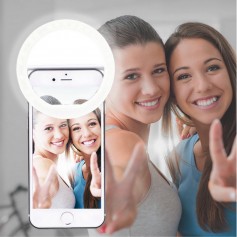 Alpexe Selfie Anneau Lumière, 36 LED Éclairage Nuit pour Smart Phones