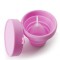 Alpexe Boite de rangement stérilisateur pliable pour cup menstruelle (Rose)