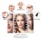 Alpexe Miroir de Maquillage Triple, Miroir Lumineux à LED de Magnification 1X / 2X / 3X Rotation de 180 Degrés NOIR
