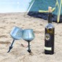 Alpexe Verre à vin flottant pour la plage, piscine, extérieur, pique-nique, camping, pelouse 