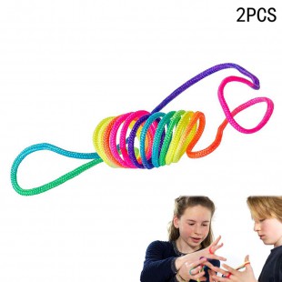 Lot de 2 : Alpexe Corde à Doigts Rainbow Toy (Paquet de 2)