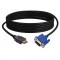 Alpexe Câble HDMI 1.8 M HDMI vers VGA 1080 P HD avec câble adaptateur 