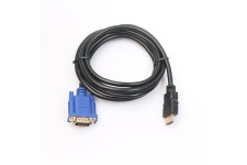 Alpexe HDMI vers VGA, Câble HDMI plaqué Or 1080P vers VGA pour Ordinateur, Bureau, Ordinateur Portable, PC, Moniteur, projecteur