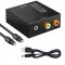 Alpexe Convertisseur Numérique-Analogique SPDIF Optique Coaxial Toslink vers RCA Audio Stéréo Analogique pour PS3 Xbox HD DVD PS
