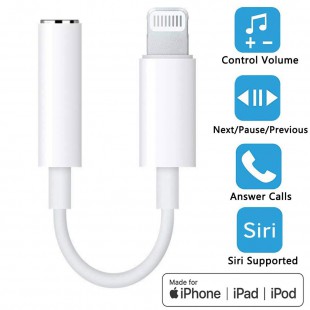 Alpexe Adaptateur pour écouteurs pour iPhone7/8/ 8Plus/X/XS/XR Connecteur Audio Tous Les système iOS