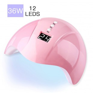 Alpexe Lampe UV Sèche Ongles Professionnel avec Capteur Automatique, LCD Ecran pour Touts Les Gels 