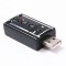 Alpexe Adaptateur Audio USB 7.1 canaux Alimenté par port USB Interface audio