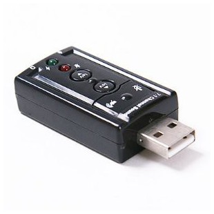 Alpexe Adaptateur Audio USB 7.1 canaux Alimenté par port USB Interface audio