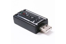 Alpexe Adaptateur Audio USB 7.1 canaux Alimenté par port USB Interface audio