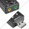 Alpexe Adaptateur Audio USB 7.1 canaux Alimenté par port USB Interface audio