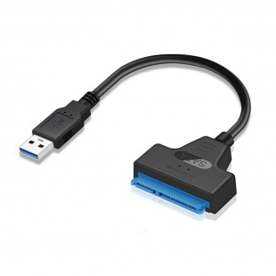 Alpexe Adaptateur USB 3.0 vers SATA III, Convertisseur Cable Adapter pour 2.5"/3.5" SSD/HDD Drives