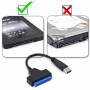 Alpexe USB 3.0 pour Adaptateur de Disque Dur SATA III 2.5", UASP SATA I II III pour HDD et SSD de 2.5 pouces